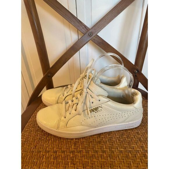 Puma Match leather white sneakers size 7.5 - Picture 5 of 10